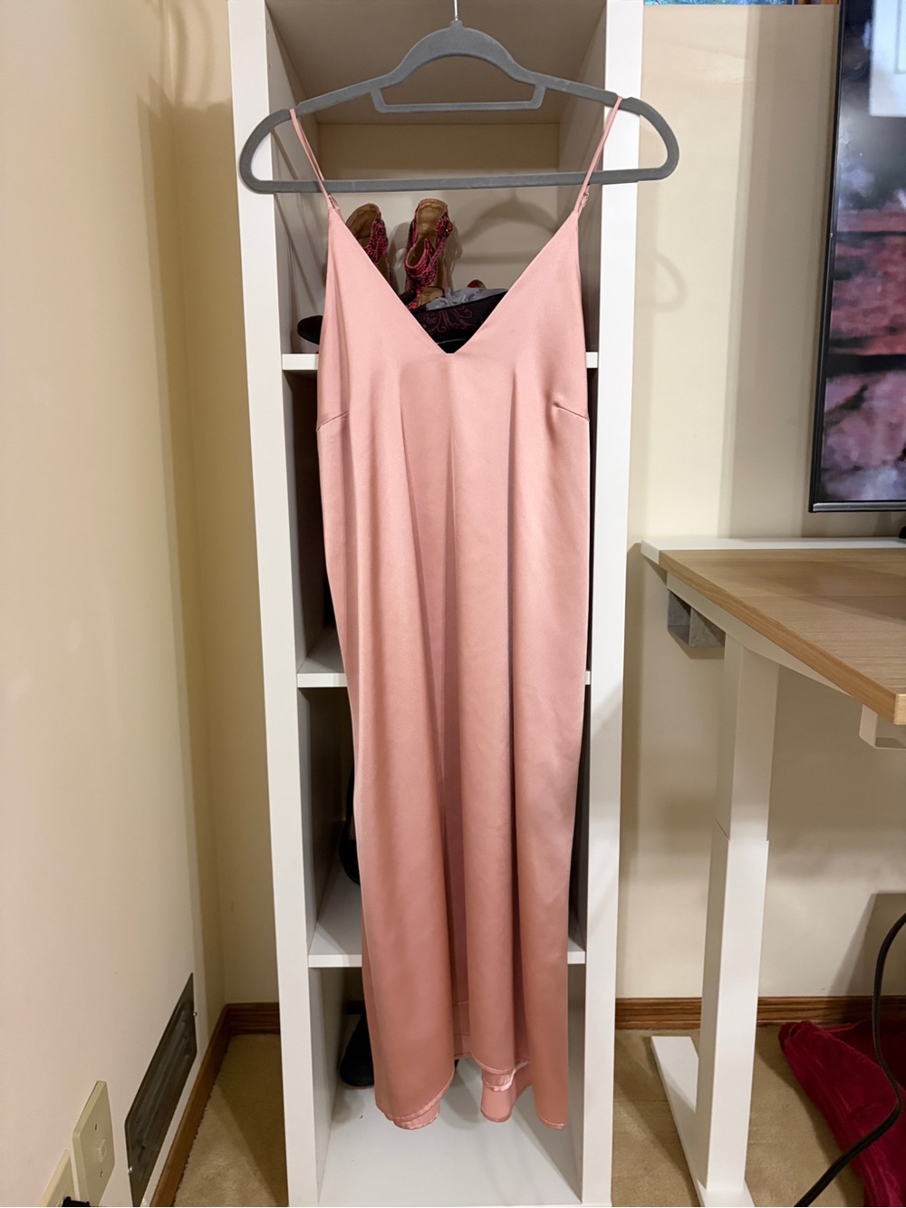 Park & Fifth Blush Pink Maxi Slip Dress